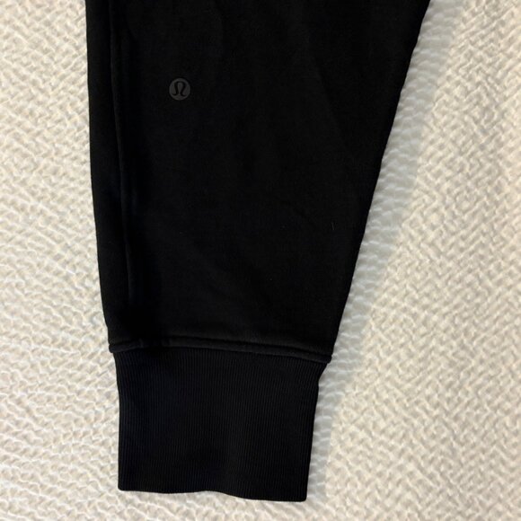Lululemon Press Pause Jogger II Pants 25.5" Black Cotton Terry Activewear 8 - Picture 9 of 10